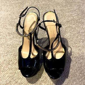 Jessica Simpson Black Patent Leather Pump